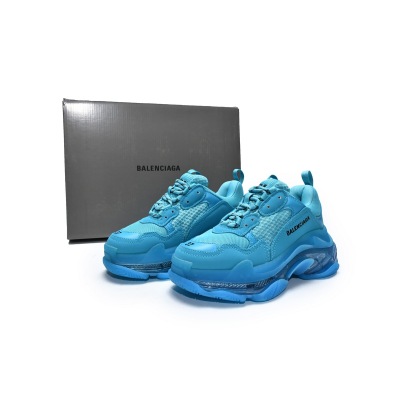 LJR Balenciaga Triple S Cyanine,544351 W09O1 9008 02