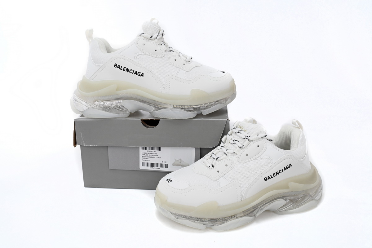 LJR Balenciaga Triple S White,541624 W1GN5 6312