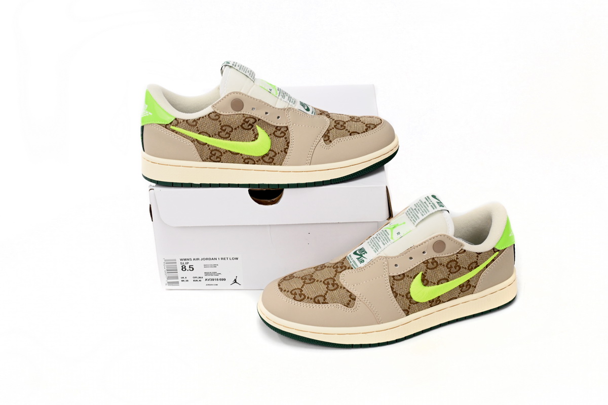 LJR Jordan 1 Low Fluorescent Green