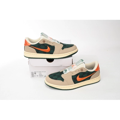 LJR Jordan 1 Low Green Orange Hook 02