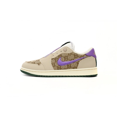 LJR Jordan 1 Low Gucci Purple 01