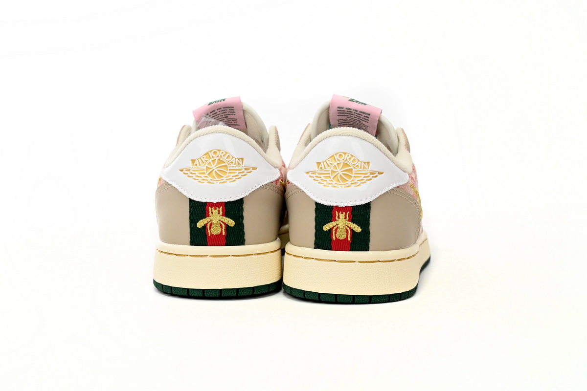 LJR Jordan 1 Low Pink Gold Hook
