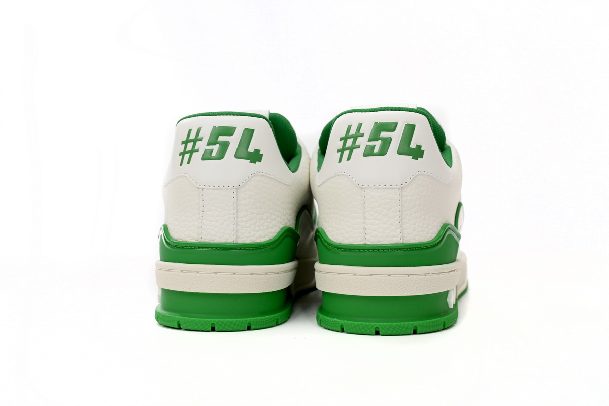 LJR Louis Vuitton Trainer All Blue White Green Lychee Pattern