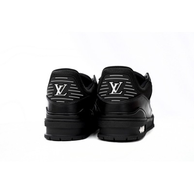 LJR Louis Vuitton Trainer Black Embossed Monogram,1AARER 02