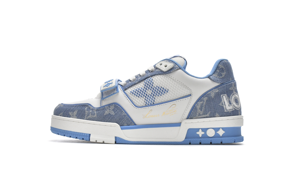 LJR Louis Vuitton Trainer Blue Cloth Surface
