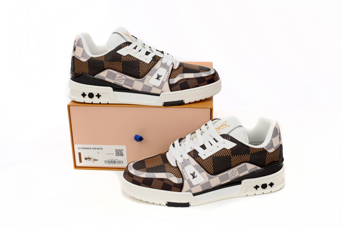 LJR Louis Vuitton Trainer LV Trainer #54 Damier Ebene Multi,1AAST7