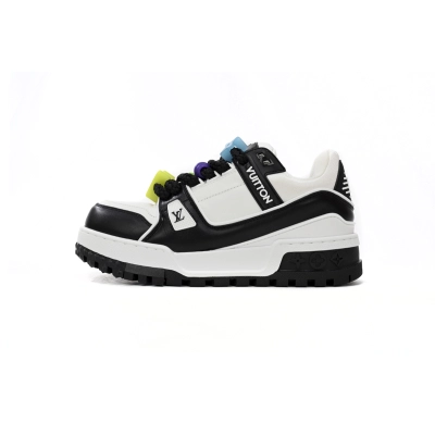 LJR Louis Vuitton Trainer Maxi Black And White,1AB8SD 01