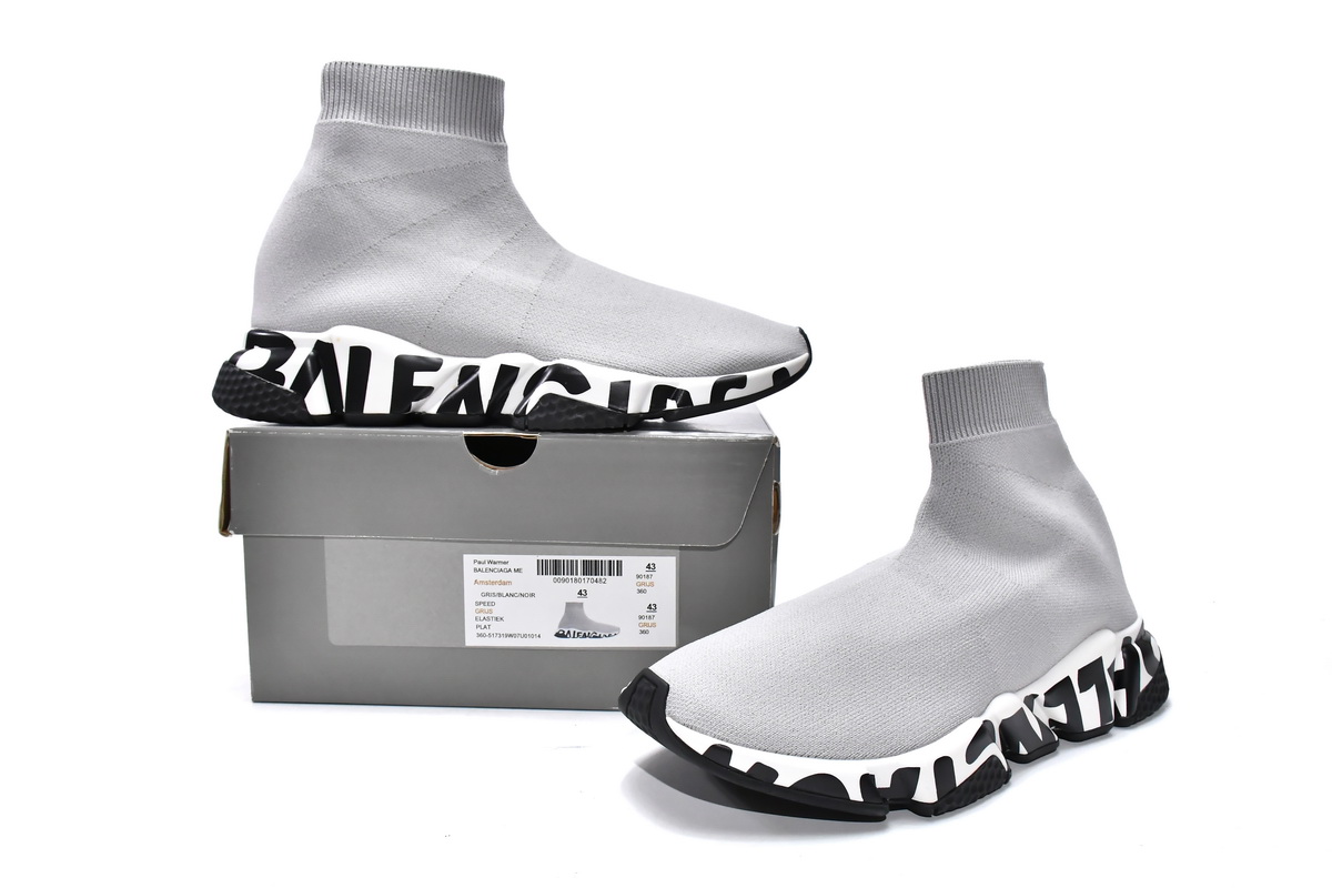 OG Balenciaga Graffiti Speed Gray,605972W05GE1391