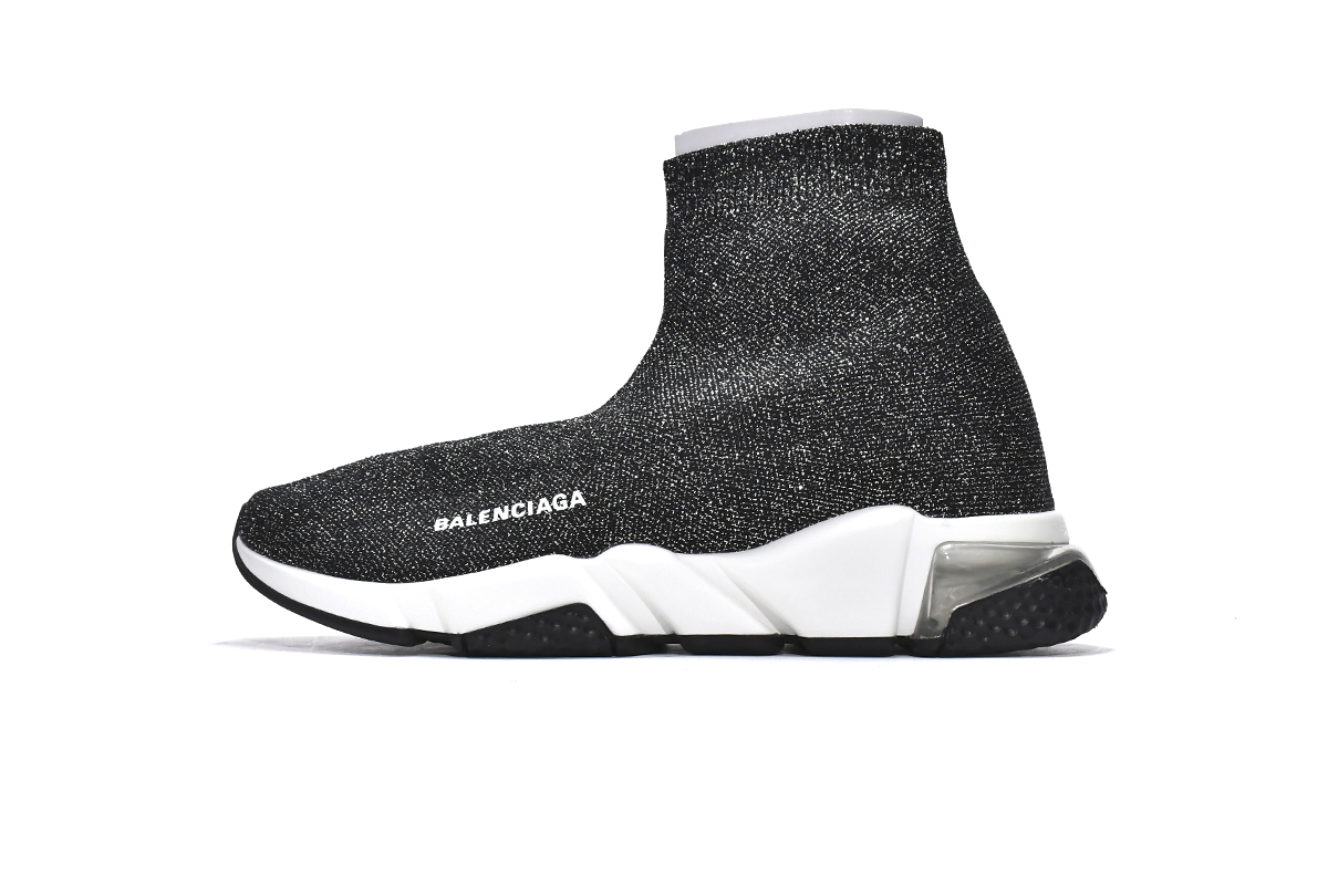 OG Balenciaga Speed Trainer Black Glitter,593698W1V911891