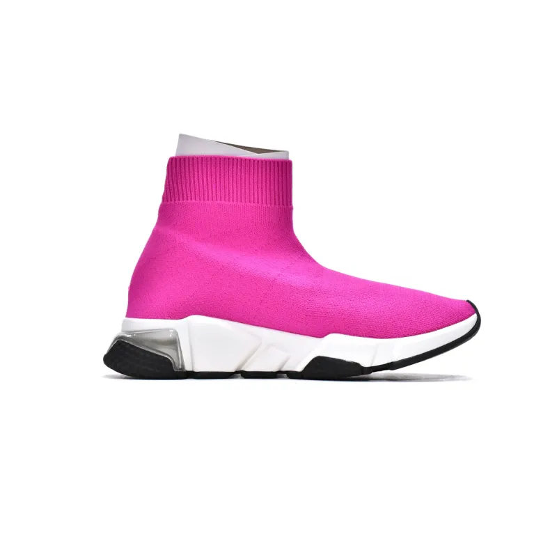 OG Balenciaga Speed Trainer Clearsole Rose Red