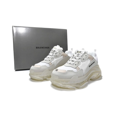LJR Balenciaga Triple S White,544351 W09E1 9000 02