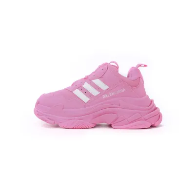 LJR Balenciaga x adidas Triple S Neon Pink (Women's),712764W2ZB65590 01