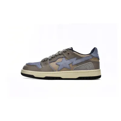 LJR A Bathing Ape Bape Sk8 Sta Low Aged Khaki Blue,1120-291-019 01