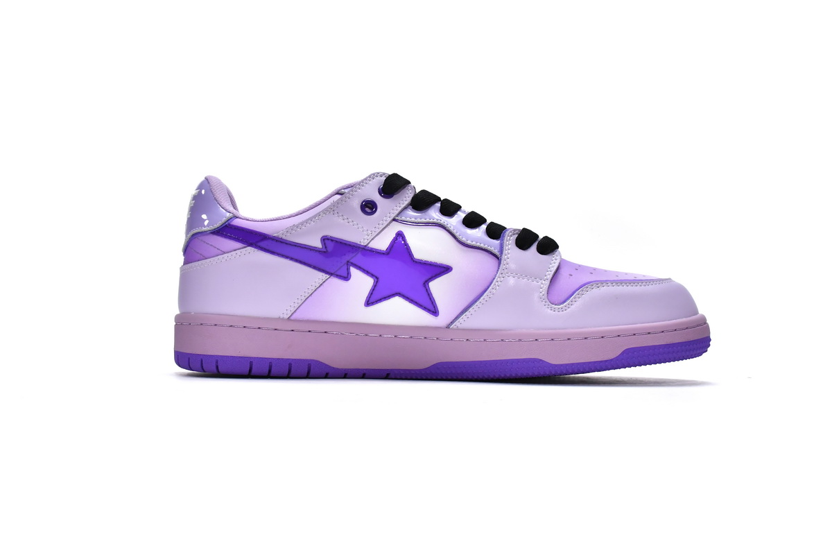 LJR A Bathing Ape Bape Sk8 Sta Low Gradient Purple,1G70-109-0023
