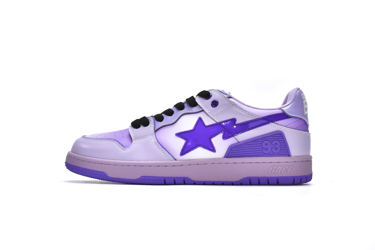 LJR A Bathing Ape Bape Sk8 Sta Low Gradient Purple,1G70-109-0023