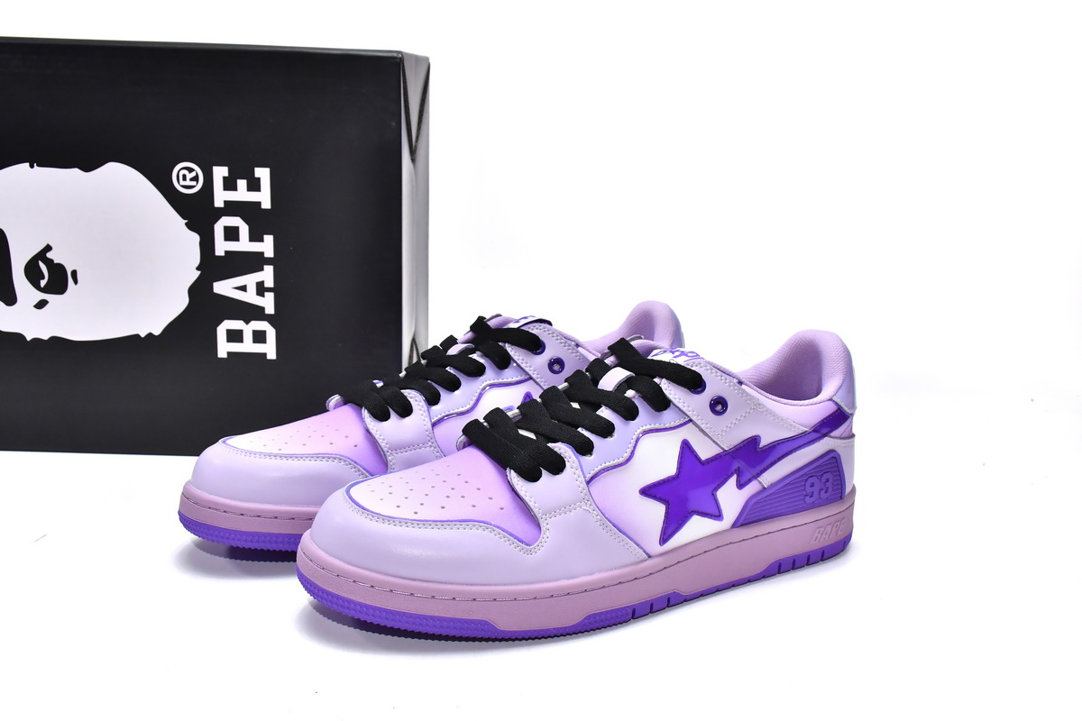 LJR A Bathing Ape Bape Sk8 Sta Low Gradient Purple,1G70-109-0023