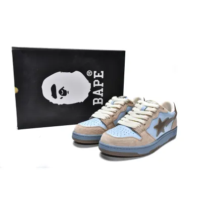 LJR A Bathing Ape Bape Sk8 Sta Low Ice Cream Blue Pink,1G70-109-0013 02