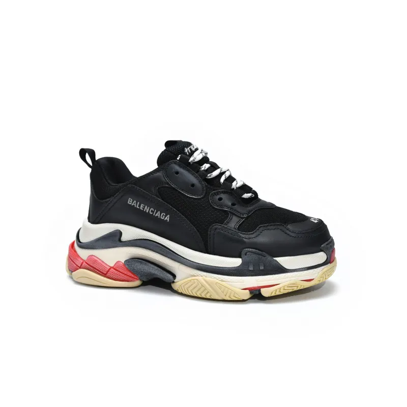 LJR Balenciaga Triple S Black White Red,533882 W0901 1000