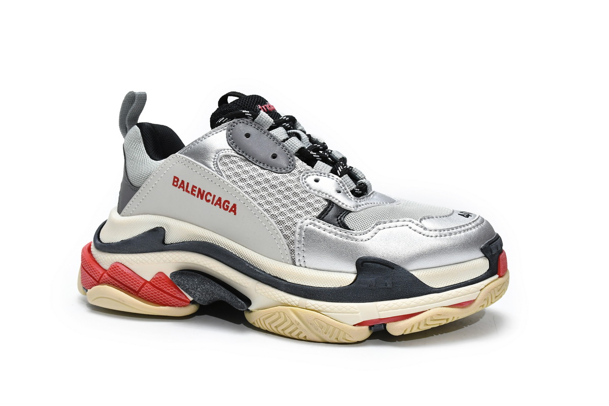 LJR Balenciaga Triple S Grey Silver Black,512175 W0903 1081