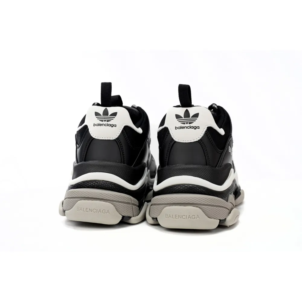 LJR Balenciaga x adidas Triple S Black White,712821W2ZB21090