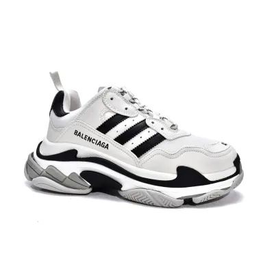 LJR Balenciaga x adidas Triple S White Black,712821W2ZB19112 02