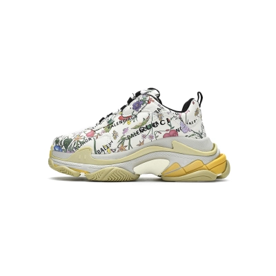 LJR Balenciaga x Gucci Triple S Flowers And Plants 01