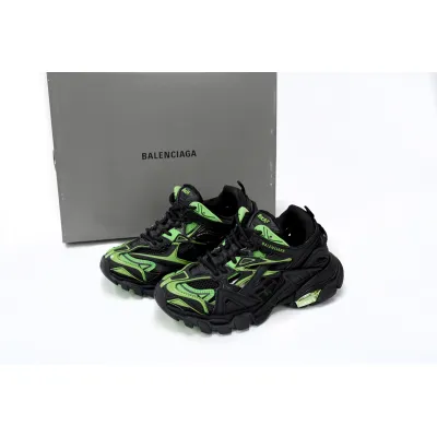 LJR Balenciaga Track 2 Sneaker Black Green,568614 W2GN3 1086 02