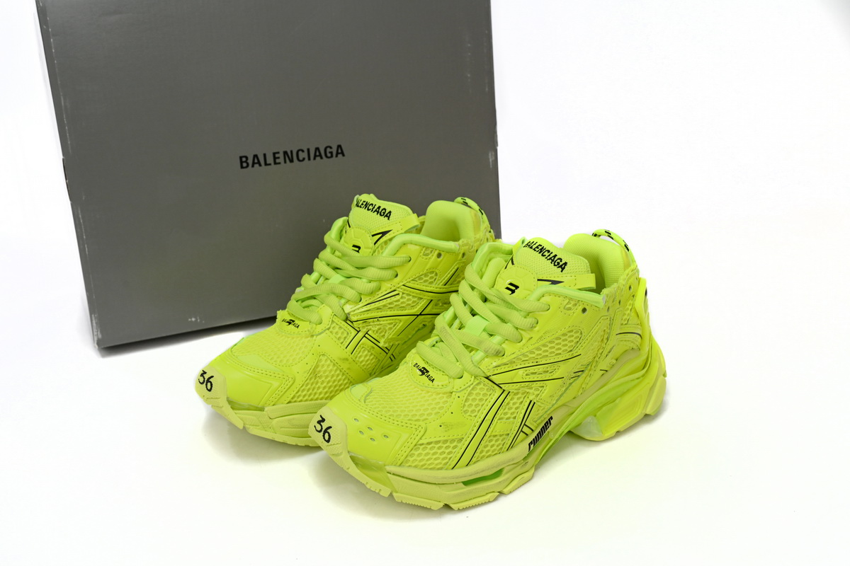 LJR Balenciaga Runner Fluorescent Green,677402 W3RB4 7510