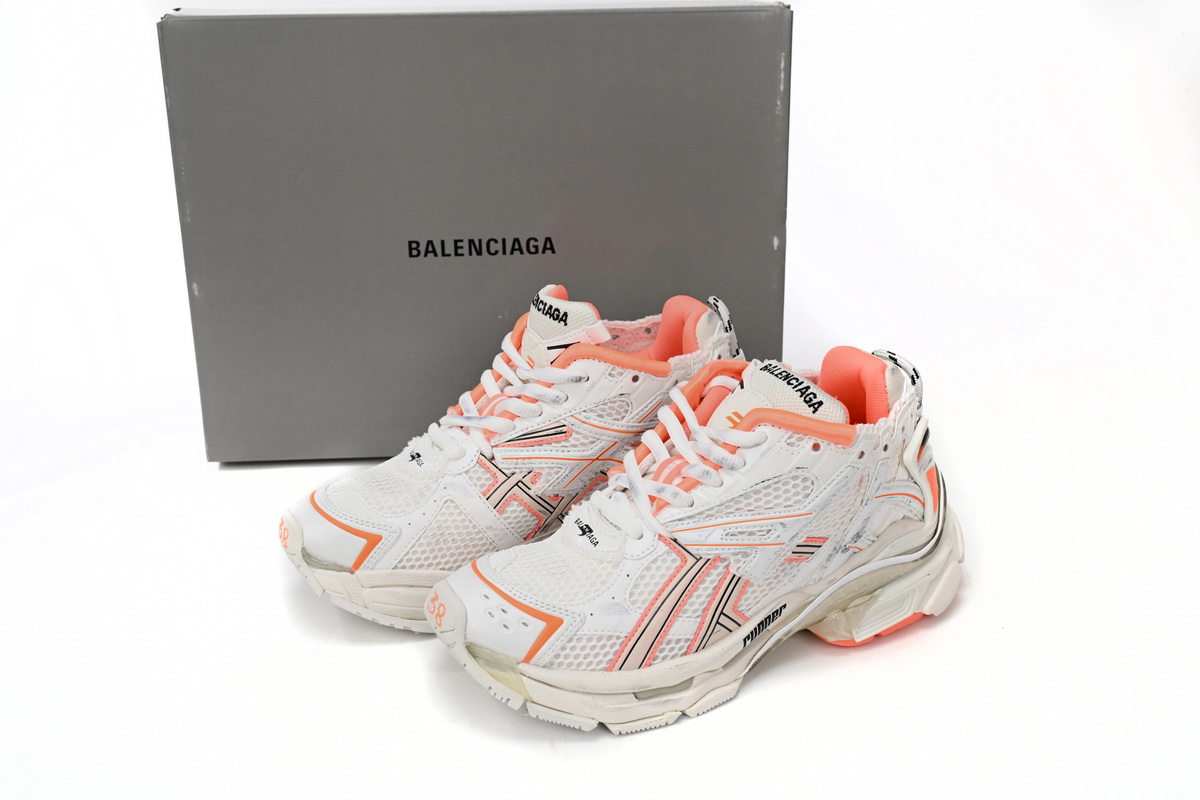 LJR Balenciaga Runner White Orange,677402 W1RB2 2115