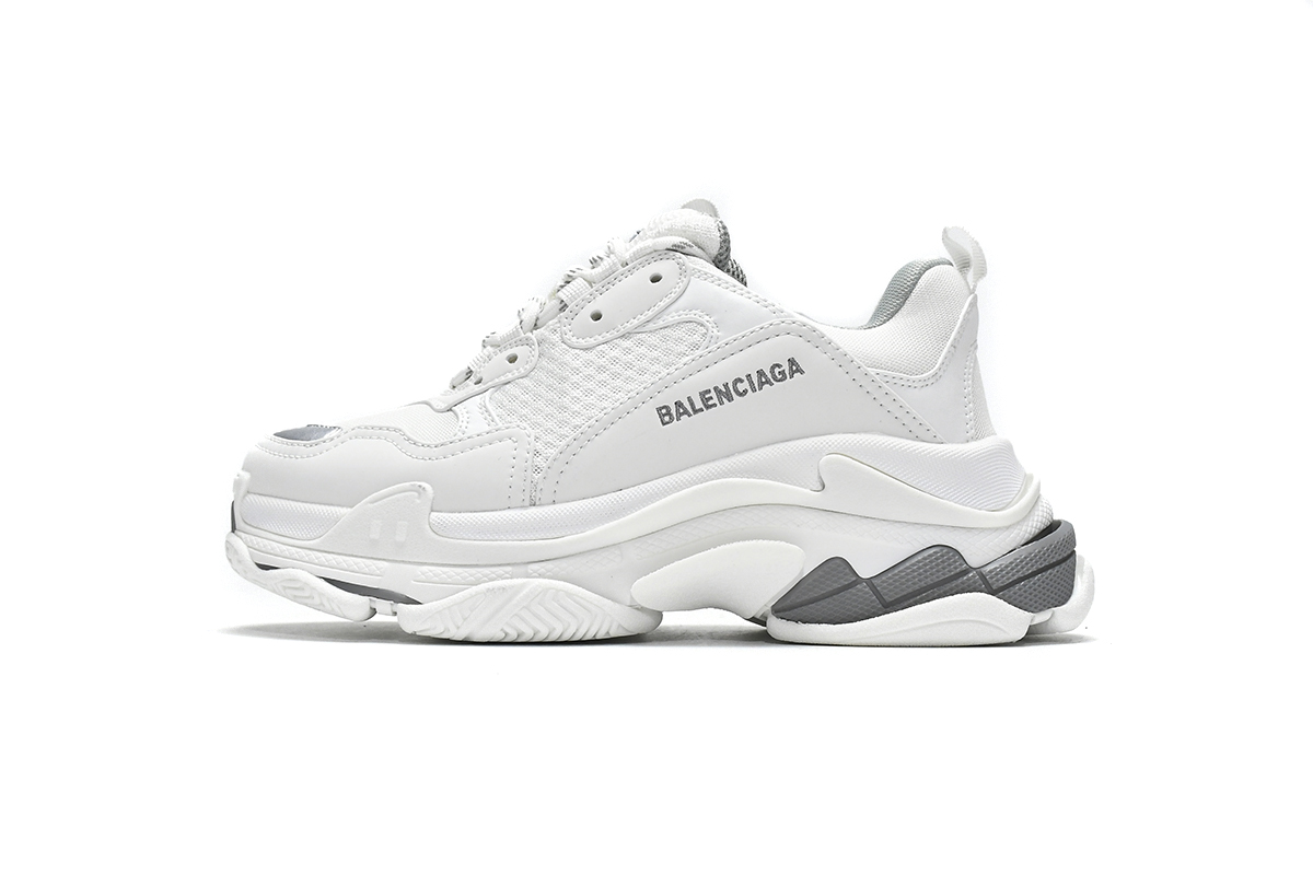 LJR Balenciaga Triple S White Silver,524039 W2FS4 1200