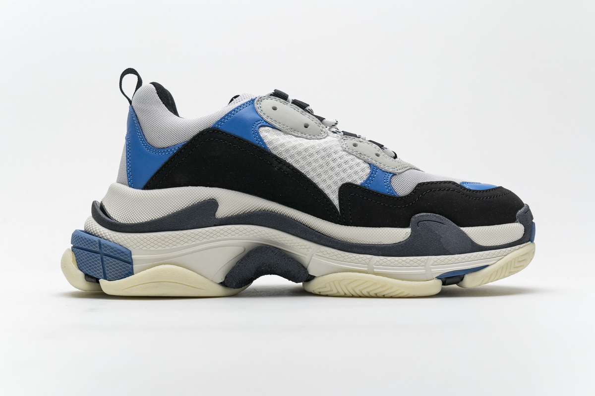 LJR Balenciaga Triple S Black Grey Blue, 541624 W06E2 7080