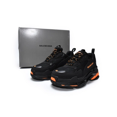 LJR Balenciaga Triple S Black Orange,536737 W2FA1 9188 02