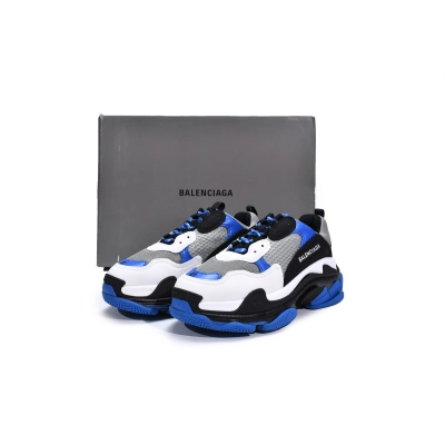 LJR Balenciaga Triple S Black White Blue,536737 W2CA1 4124 02