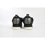 LJR Louis Vuitton Leather lace up Fashionable Board Shoes Black