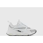 LJR Dior B22 Sneaker White Technical Mesh With White And Silver-tone Leather