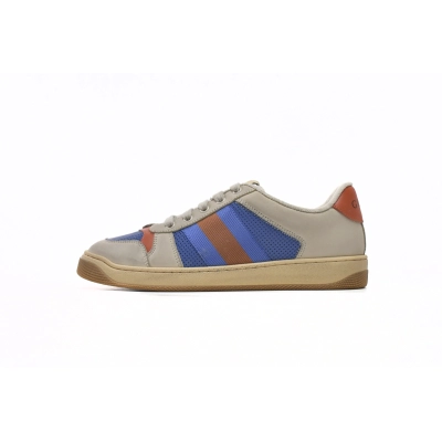 LJR Gucci Screener Blue Leather Punching,546163 0Y120 9581 01