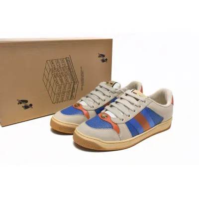 LJR Gucci Screener Blue Leather Punching,546163 0Y120 9581 02