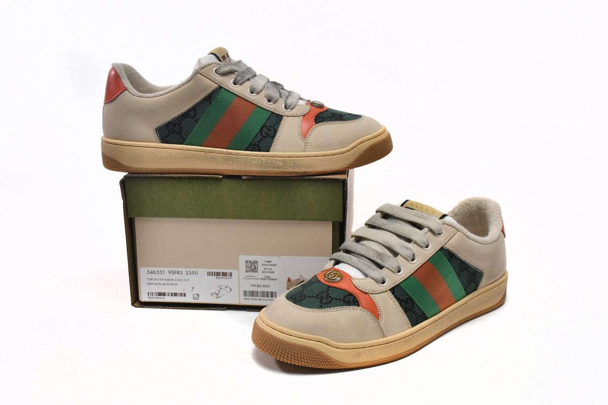 LJR Gucci Screener Green Cloth Orange Tail,546551 9SFR0 3390