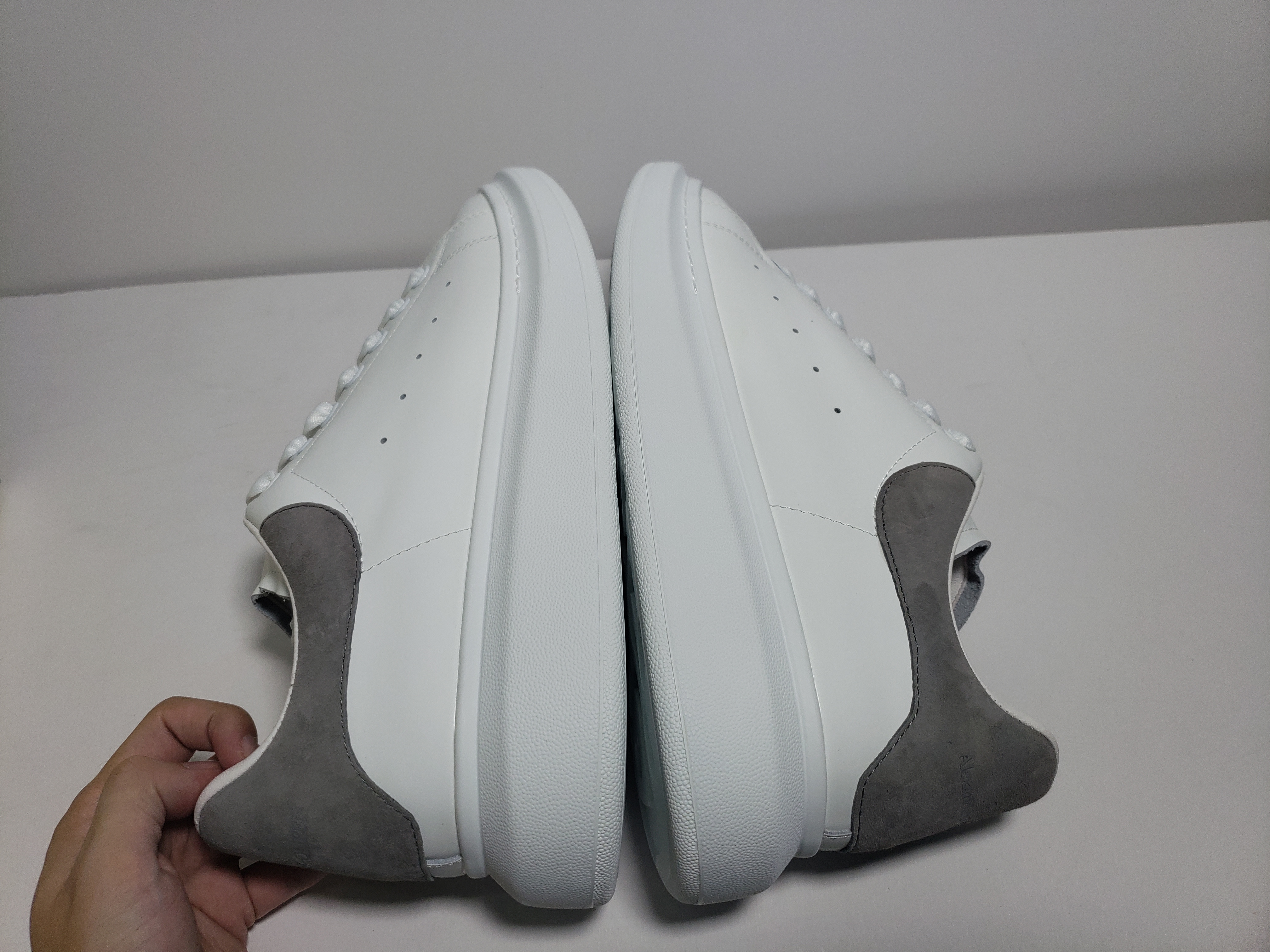 LJR Alexander McQueen Sneaker Gray Velvet
