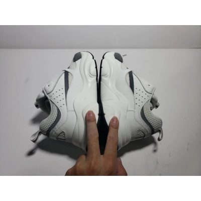 LJR Dior B22 Sneaker White Technical Mesh With White And Silver-tone Leather 02