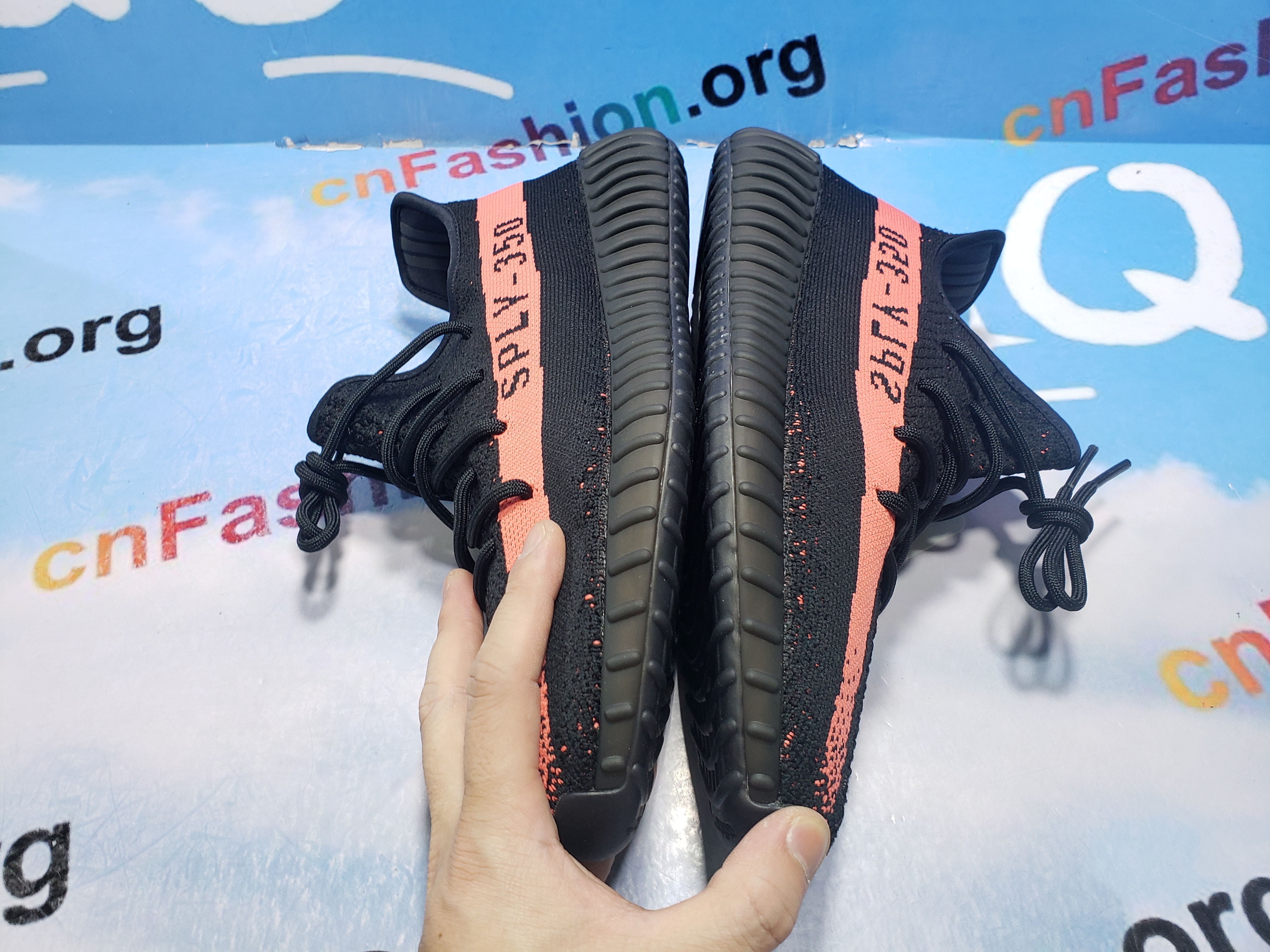 LJR Yeezy Boost 350 V2 Core Black Red