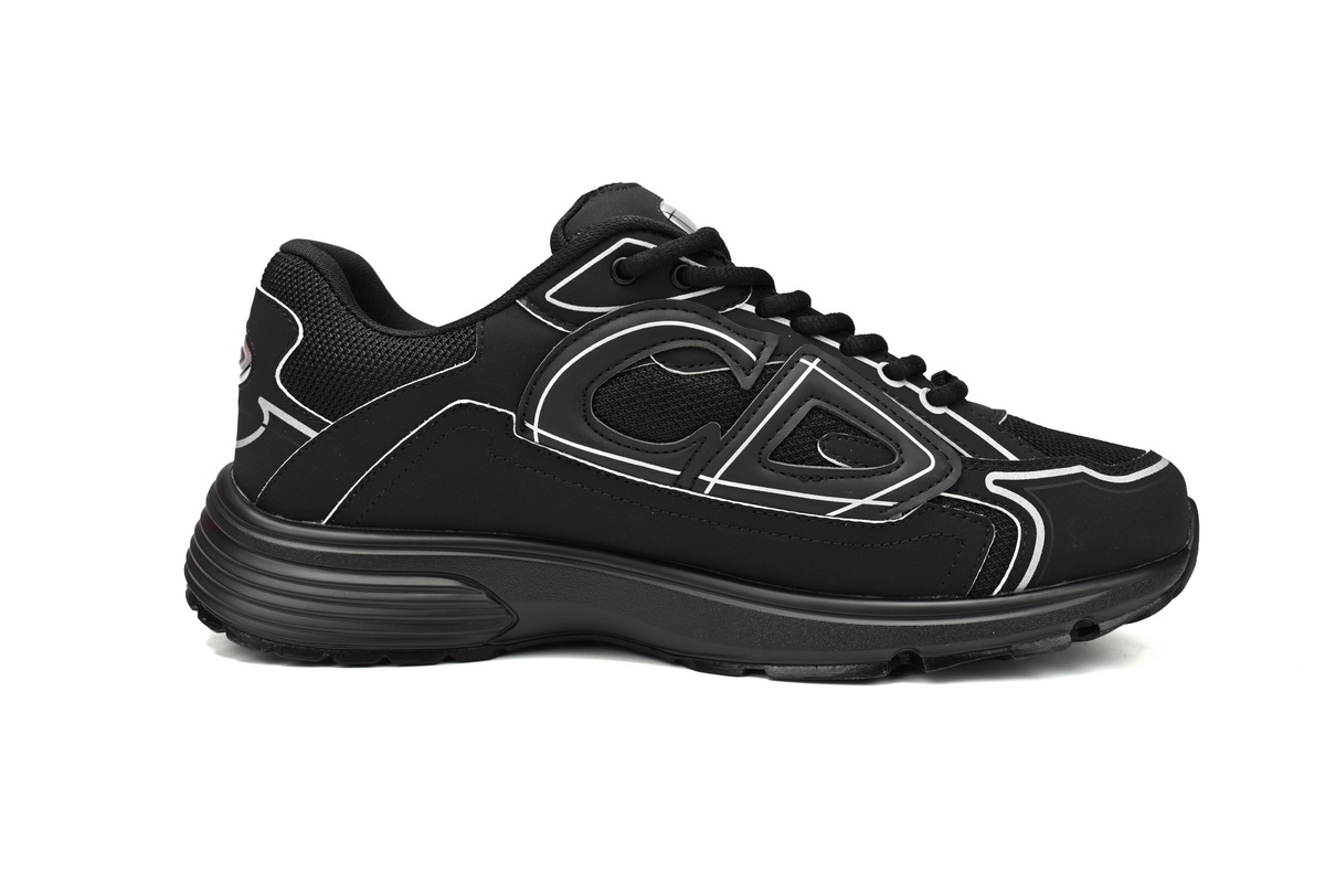 LJR Dior Light Grey B30 Sneakers Black,3SN279ZND-H900