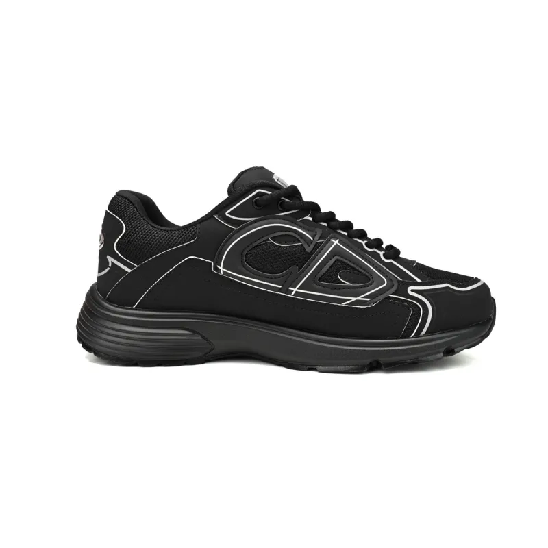 LJR Dior Light Grey B30 Sneakers Black,3SN279ZND-H900