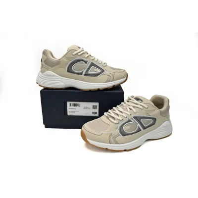 LJR Dior Light Grey B30 Sneakers Cream,3SN279ZND-H161 02