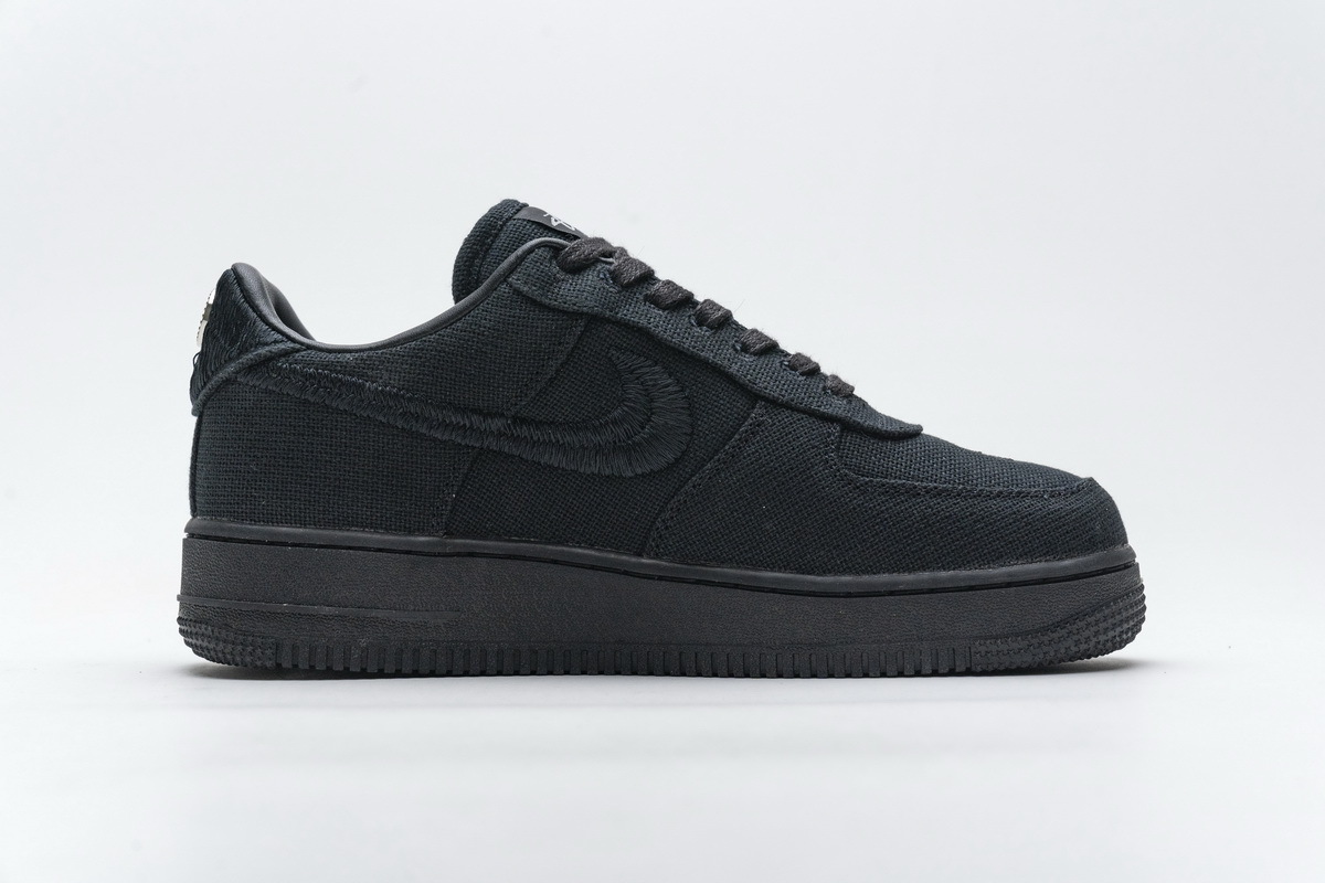 PK GOD Air Force 1 Low Stussy Black