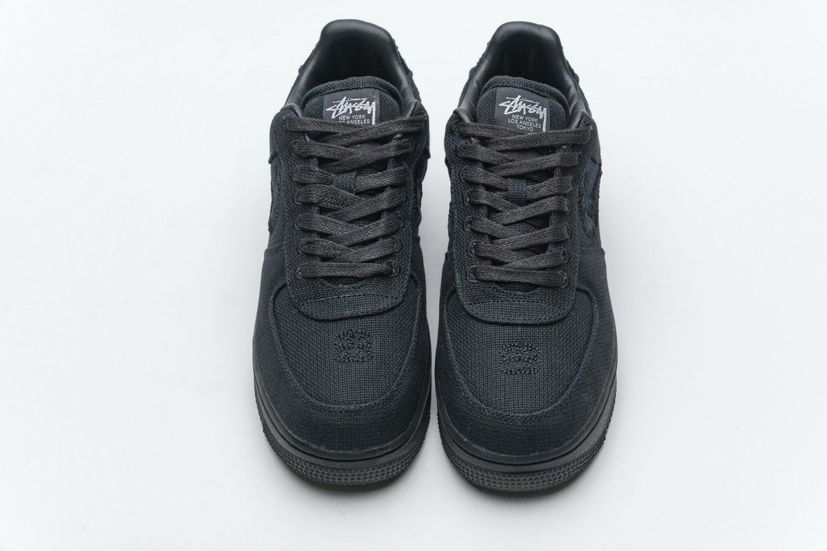 PK GOD Air Force 1 Low Stussy Black