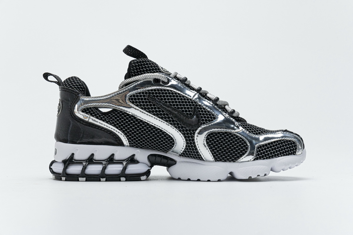 LJR Air Zoom Spiridon Cage 2 Stussy Pure Platinum