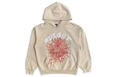 SP5DER Worldwide Websuit Beige Hoodie 01