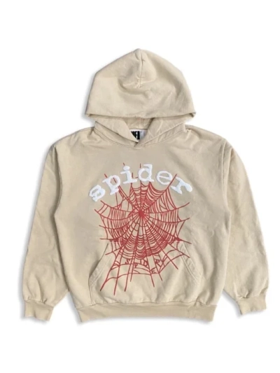 SP5DER Worldwide Websuit Beige Hoodie 01