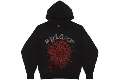 SP5DER OG Rhinestone Logo Hoodie 01